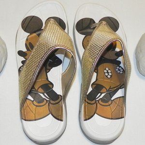 Avon Mickey Mouse Sequined Hooded Sandal Size 9-10
